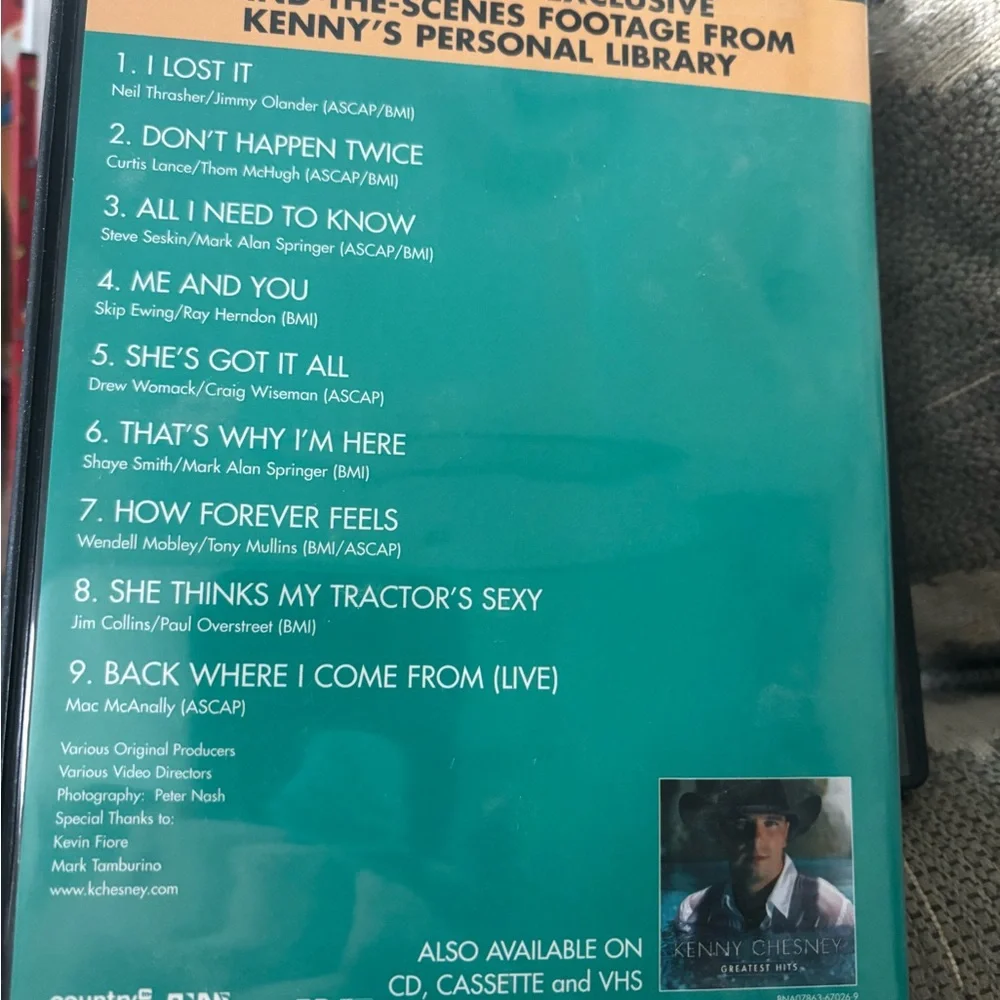 Kenny Chesney Greatest Hits DVD